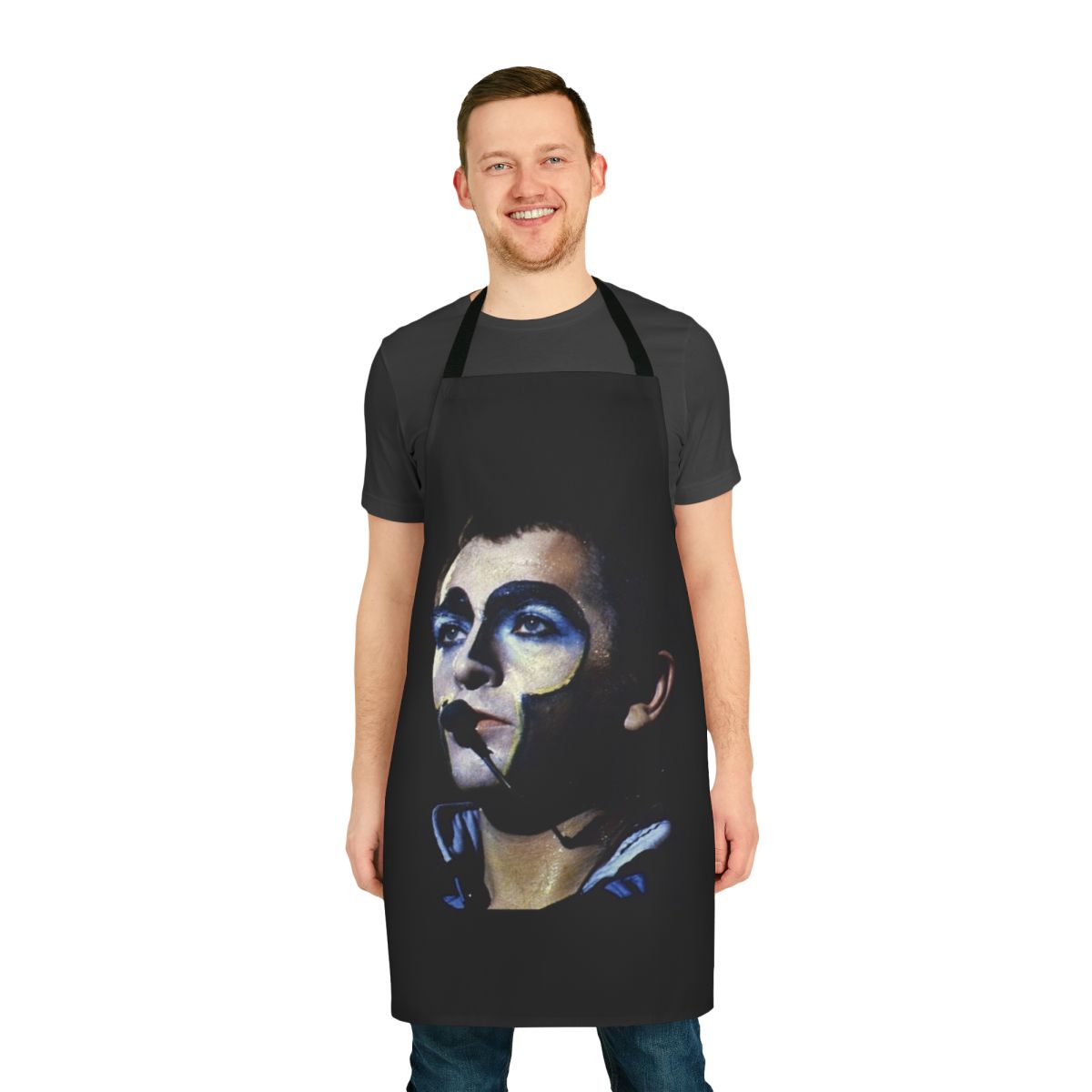 Stylish and durable apron featuring Peter Gabriel imagery