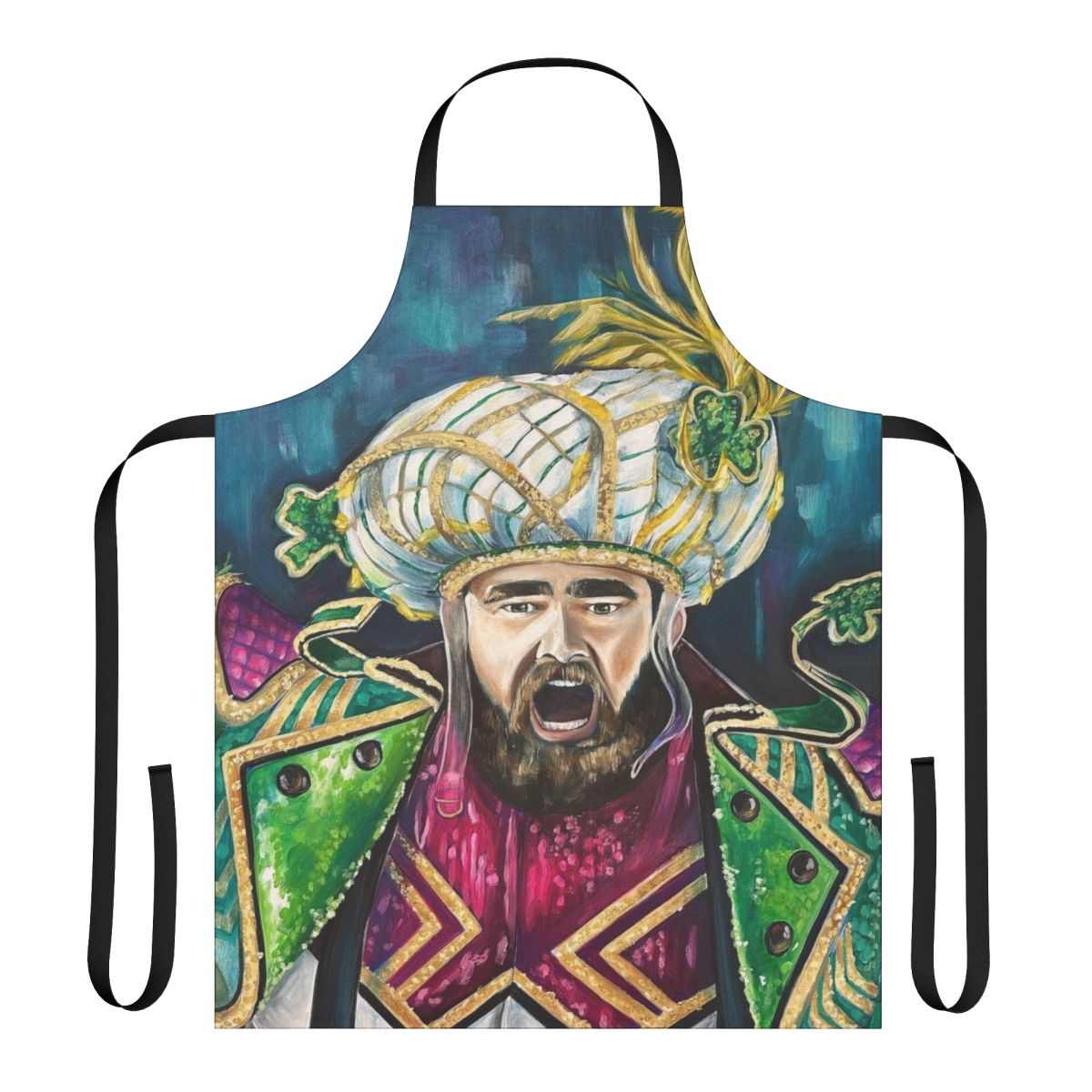 Philadelphia Eagles fan apron featuring team colors and player name Jason Kelce
