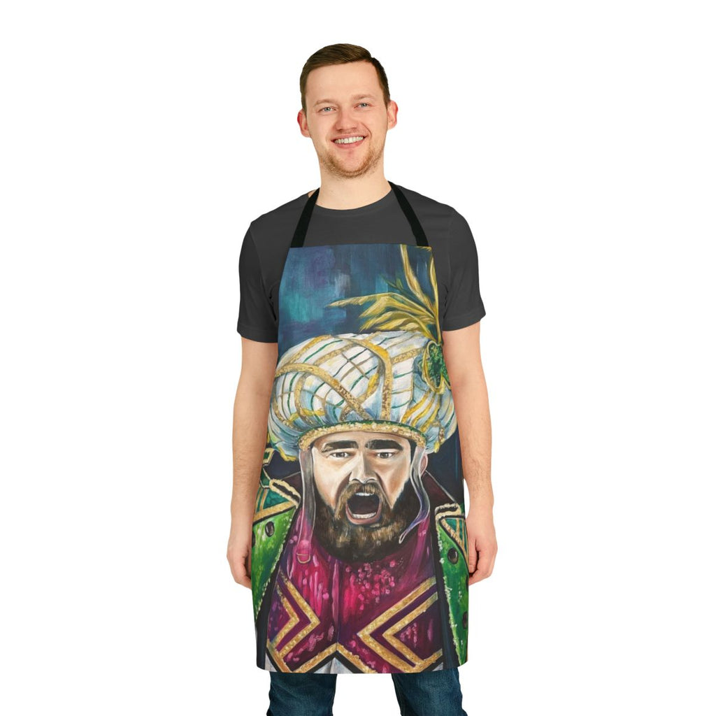 Philadelphia Eagles fan apron featuring team colors and player name Jason Kelce