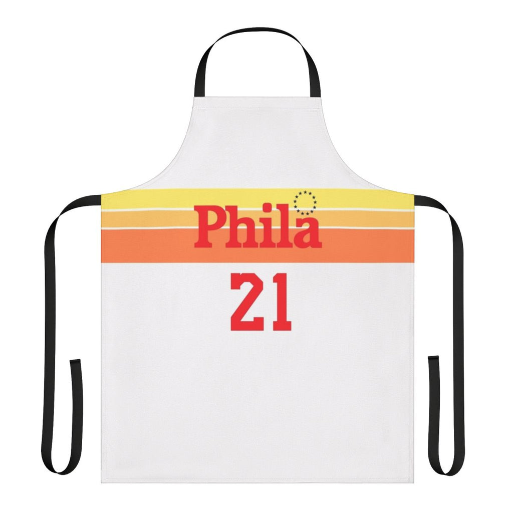 Philadelphia-themed kitchen apron with a modern design