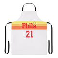 Philadelphia-themed kitchen apron with a modern design