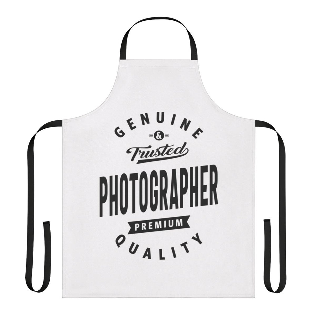 Photographer work apron featuring a creative job title design