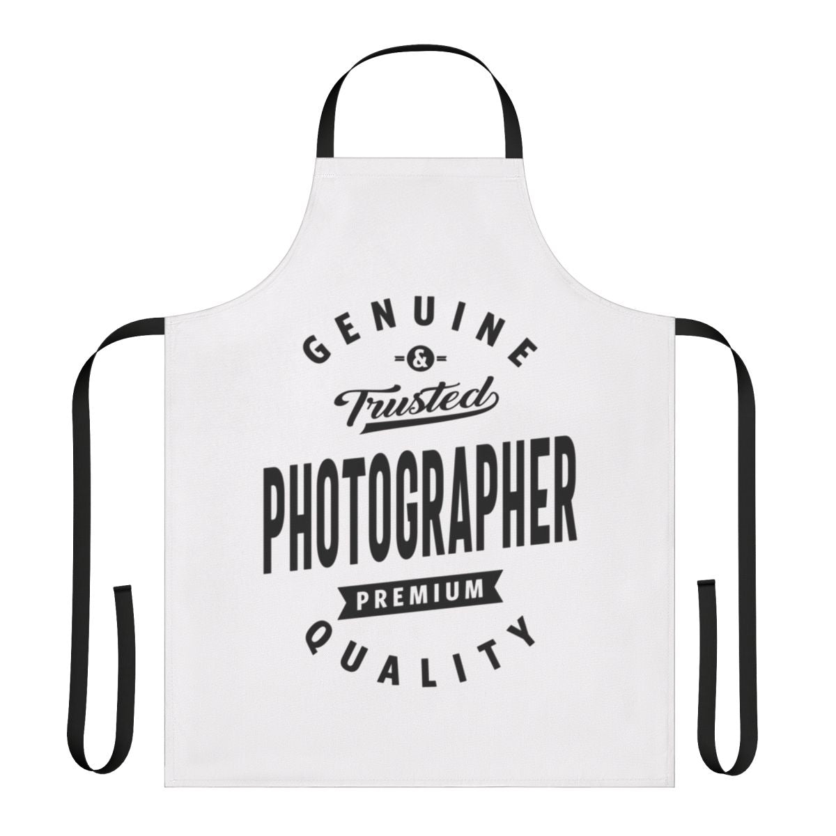 Photographer work apron featuring a creative job title design