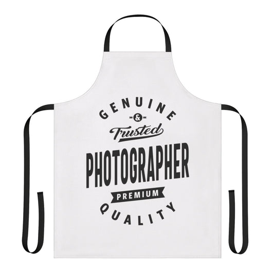 Photographer work apron featuring a creative job title design