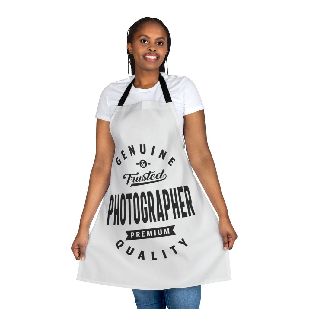 Photographer work apron featuring a creative job title design