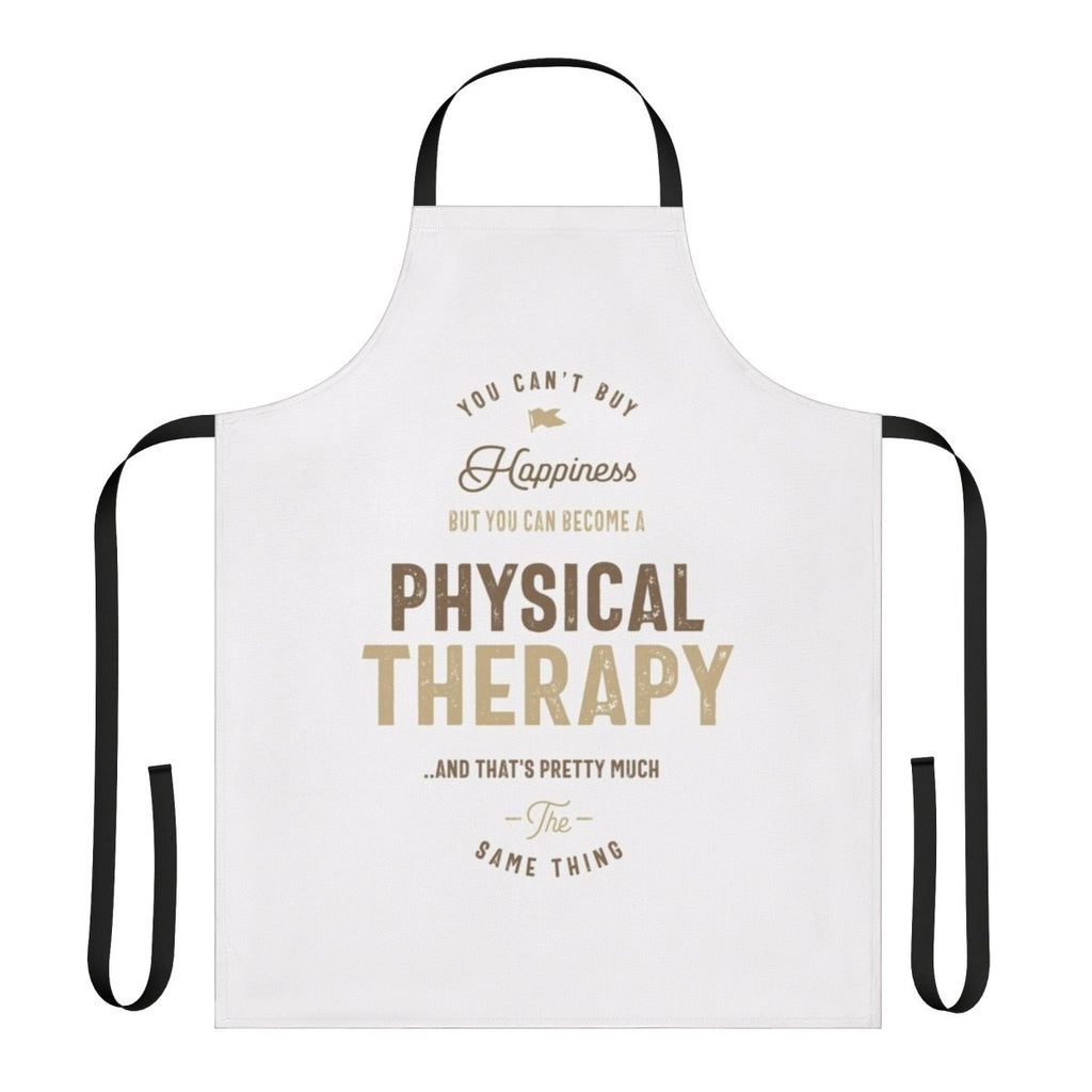 Photograph of a high-quality physical therapy apron with a modern, minimalist design.