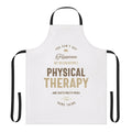 Photograph of a high-quality physical therapy apron with a modern, minimalist design.