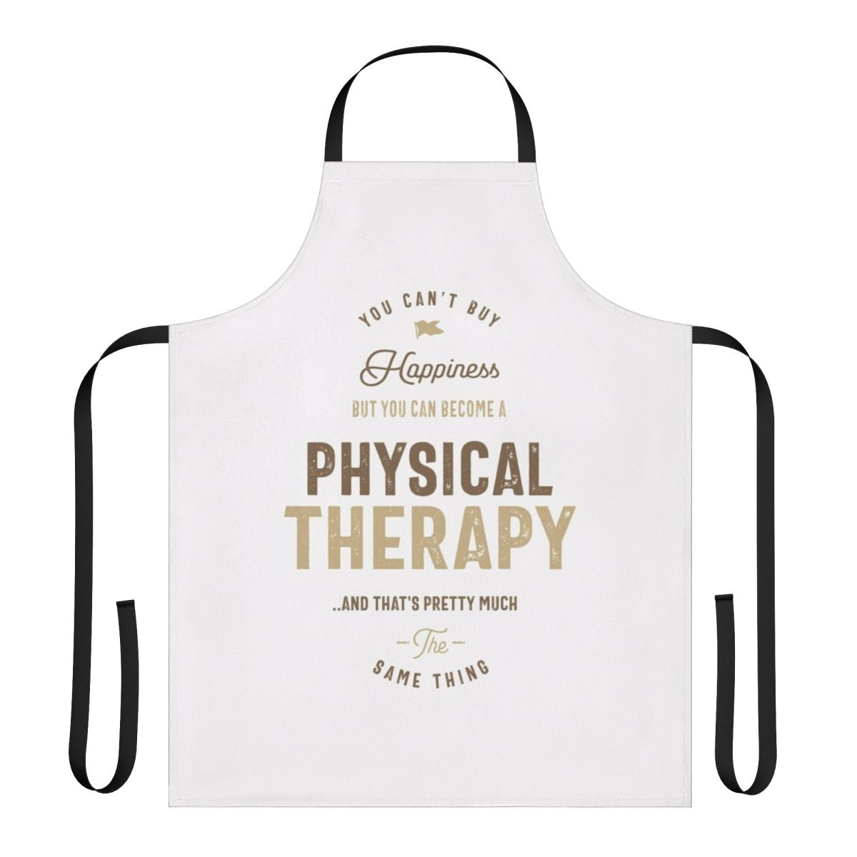 Photograph of a high-quality physical therapy apron with a modern, minimalist design.