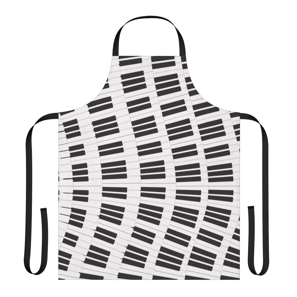 Piano keys pattern apron for music enthusiasts