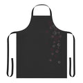Cascading pink dice pattern on an apron for tabletop roleplaying enthusiasts