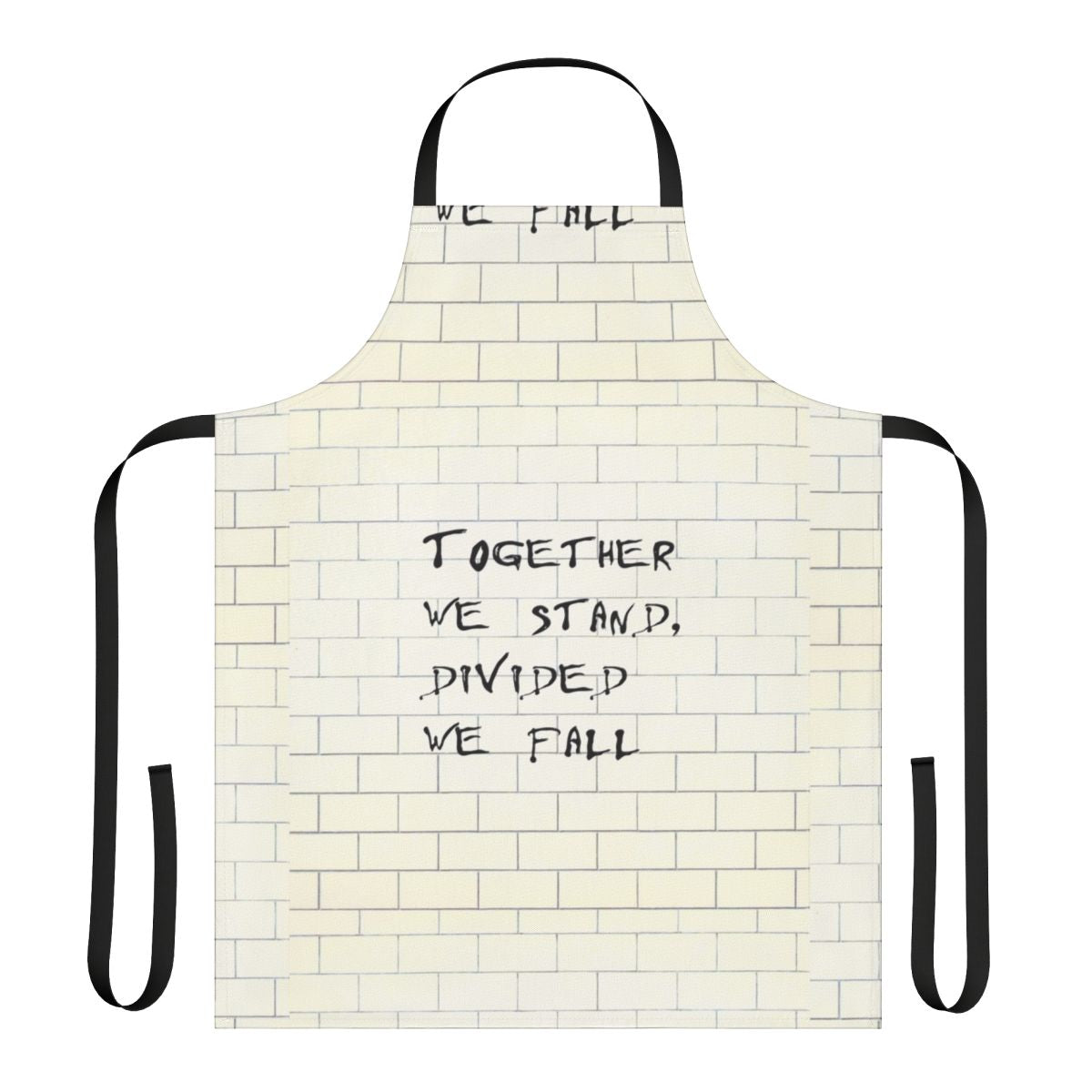 Pink Floyd inspired apron featuring lyrics from The Wall album