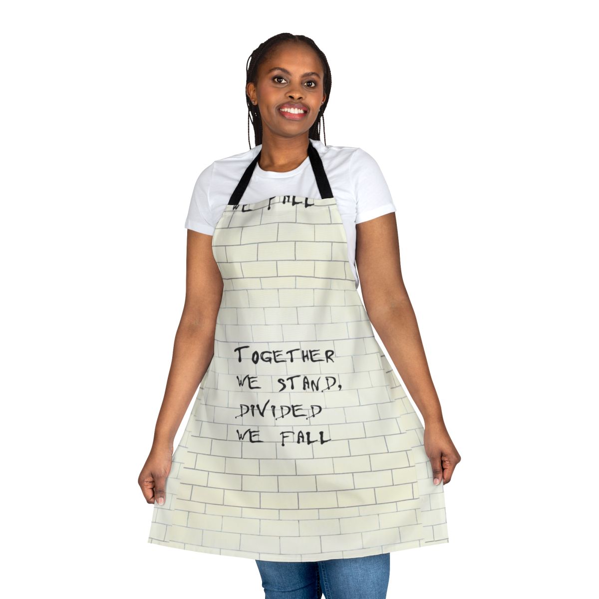 Pink Floyd inspired apron featuring lyrics from The Wall album