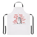Pink Floyd inspired apron with iconic imagery and lyrics
