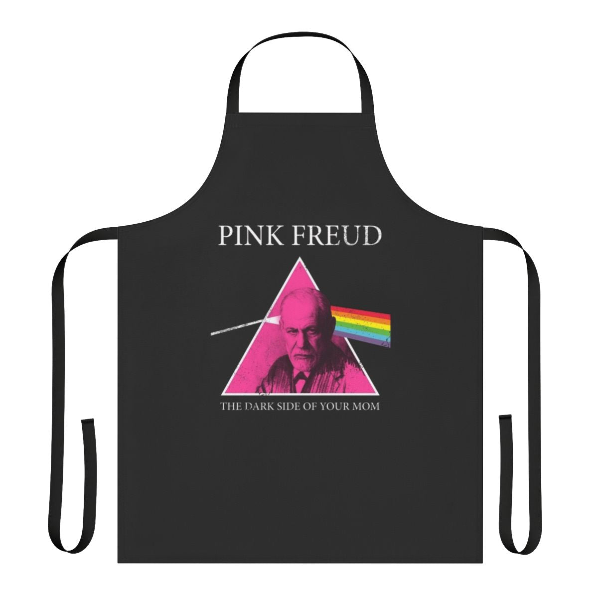 Pink Freud inspired music themed apron