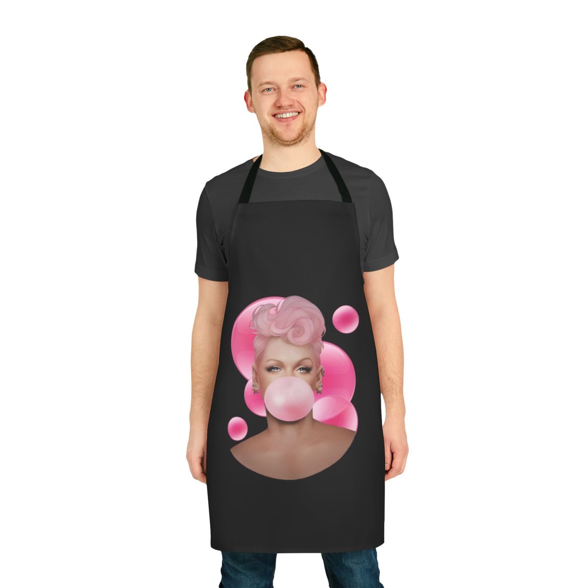 Fashionable pink-patterned apron perfect for Pink's 2023 summer concert tour