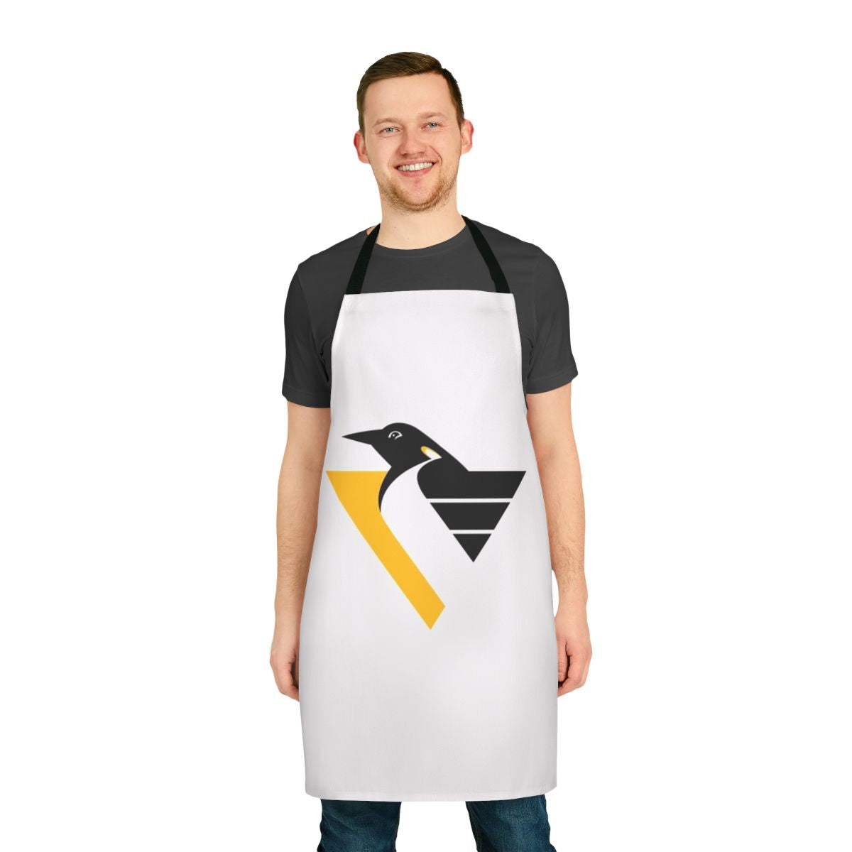 Apron featuring the iconic Pittsburgh Penguins logo