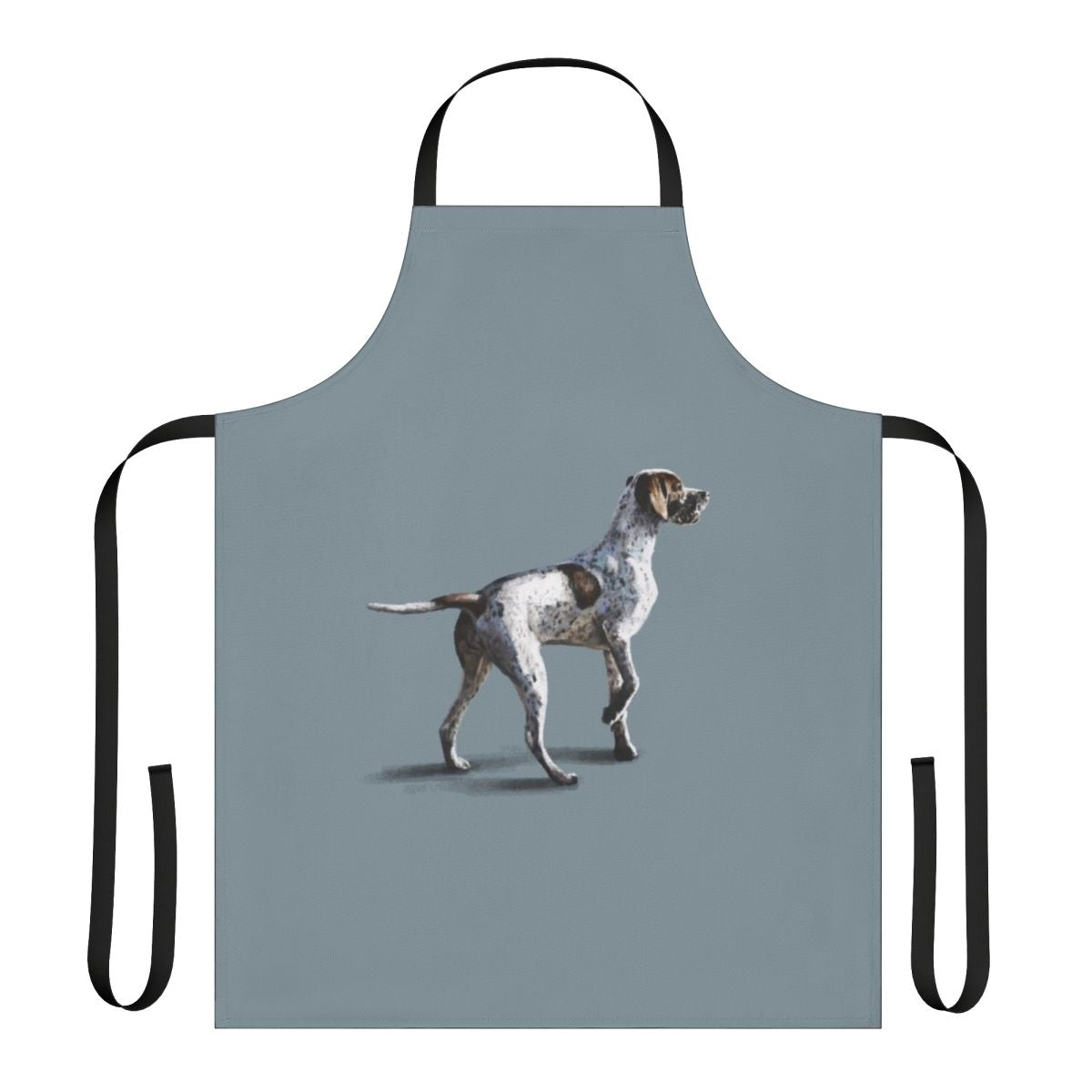 A high-quality apron featuring a pointer dog design, perfect for dog owners and pet lovers.