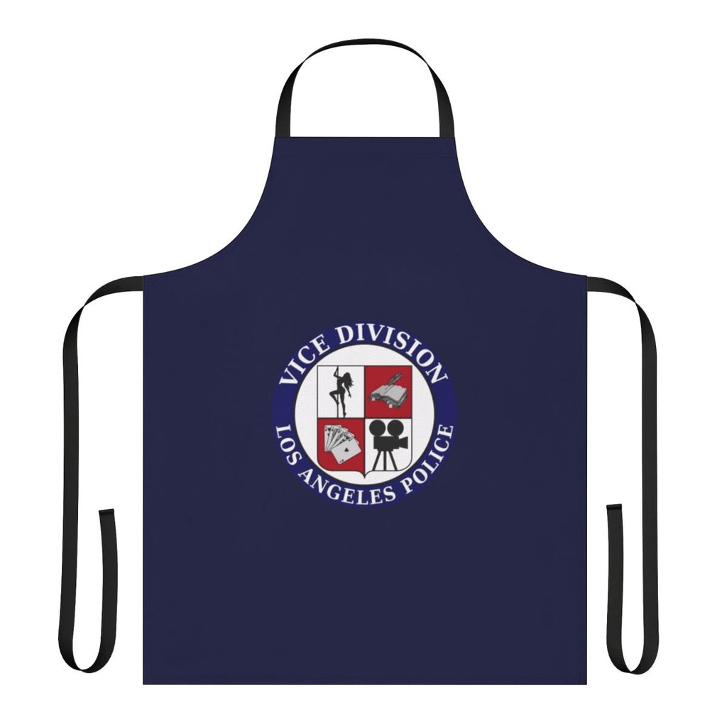 Stylish police-inspired apron with LAPD-style design