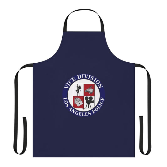 Stylish police-inspired apron with LAPD-style design