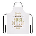 Police officer inspired apron with relevant typography