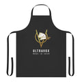Retro-styled pop apron featuring classic 80s band Ultravox imagery