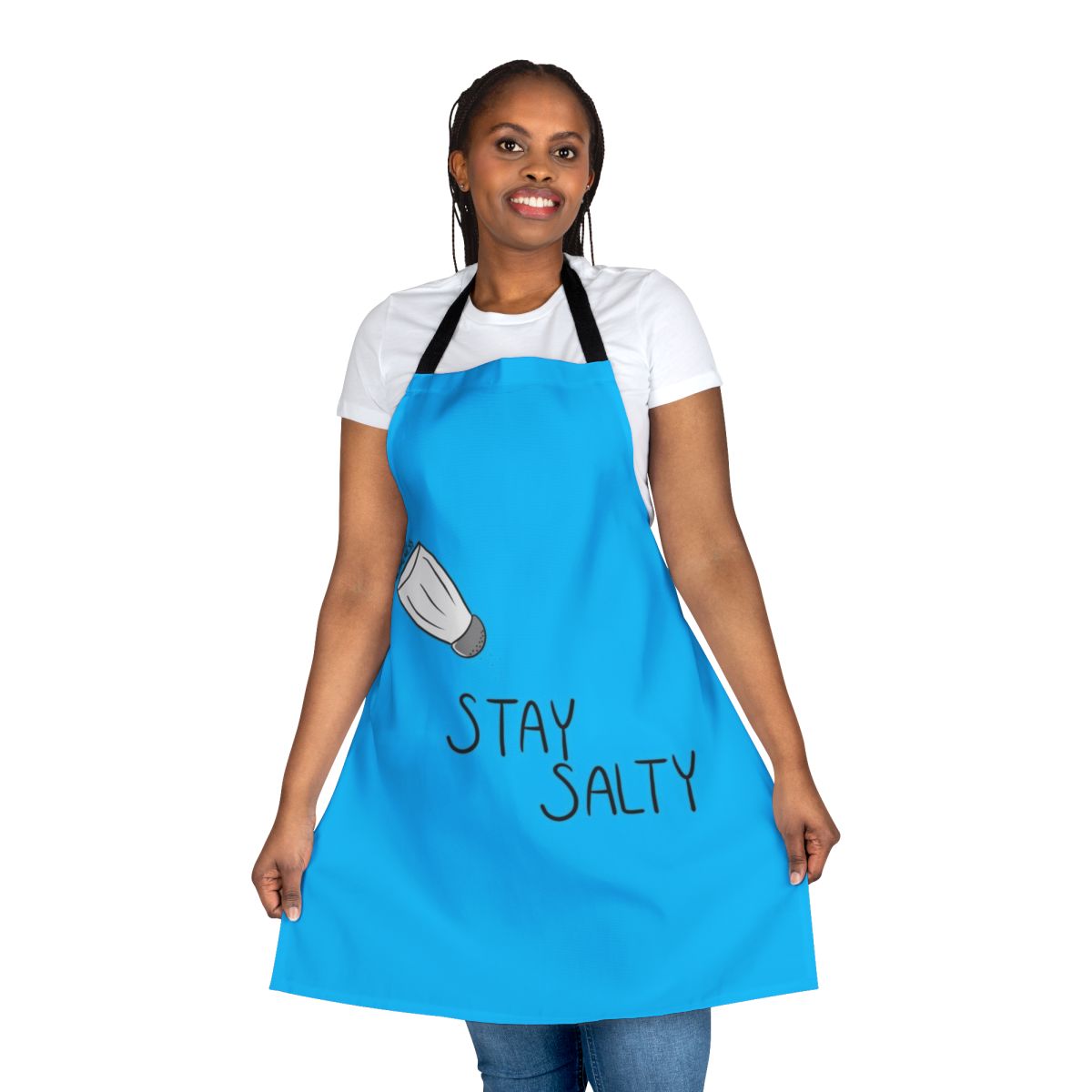 Pots Awareness Apron with Blue Design