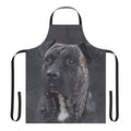 Apron featuring an illustration of a Presa Canario, a molosser-type dog breed from the Canary Islands.