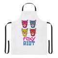 Stylish punk rock inspired apron featuring a fox design