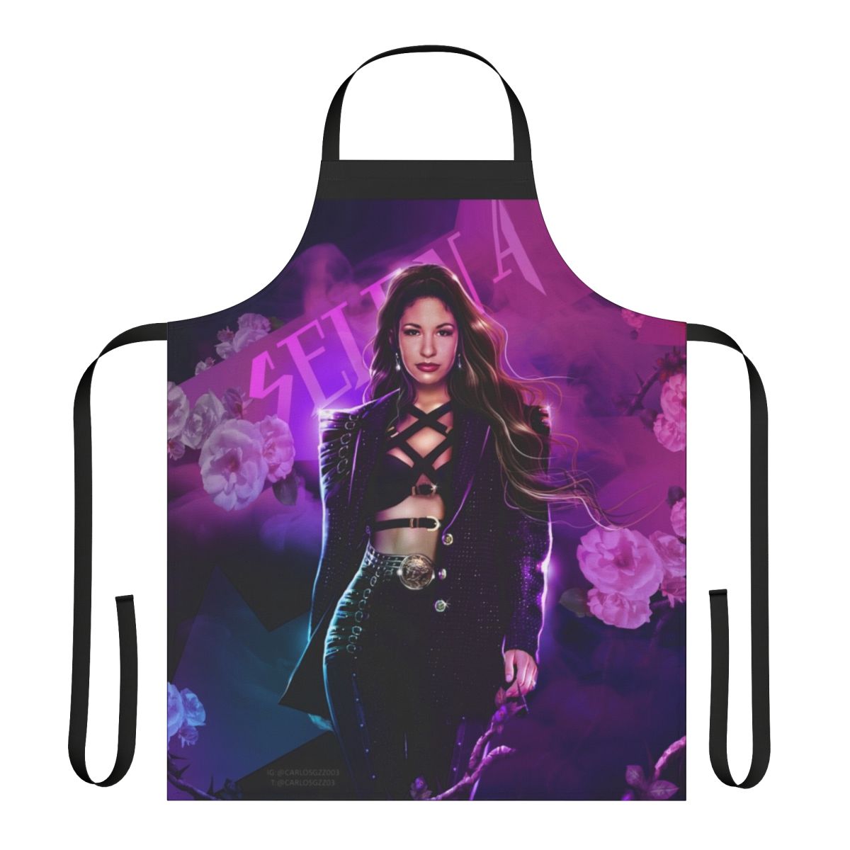 Vibrant purple apron for kitchen and cooking tasks