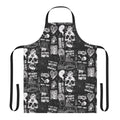 Queer punk-inspired apron with gothic and occult designs