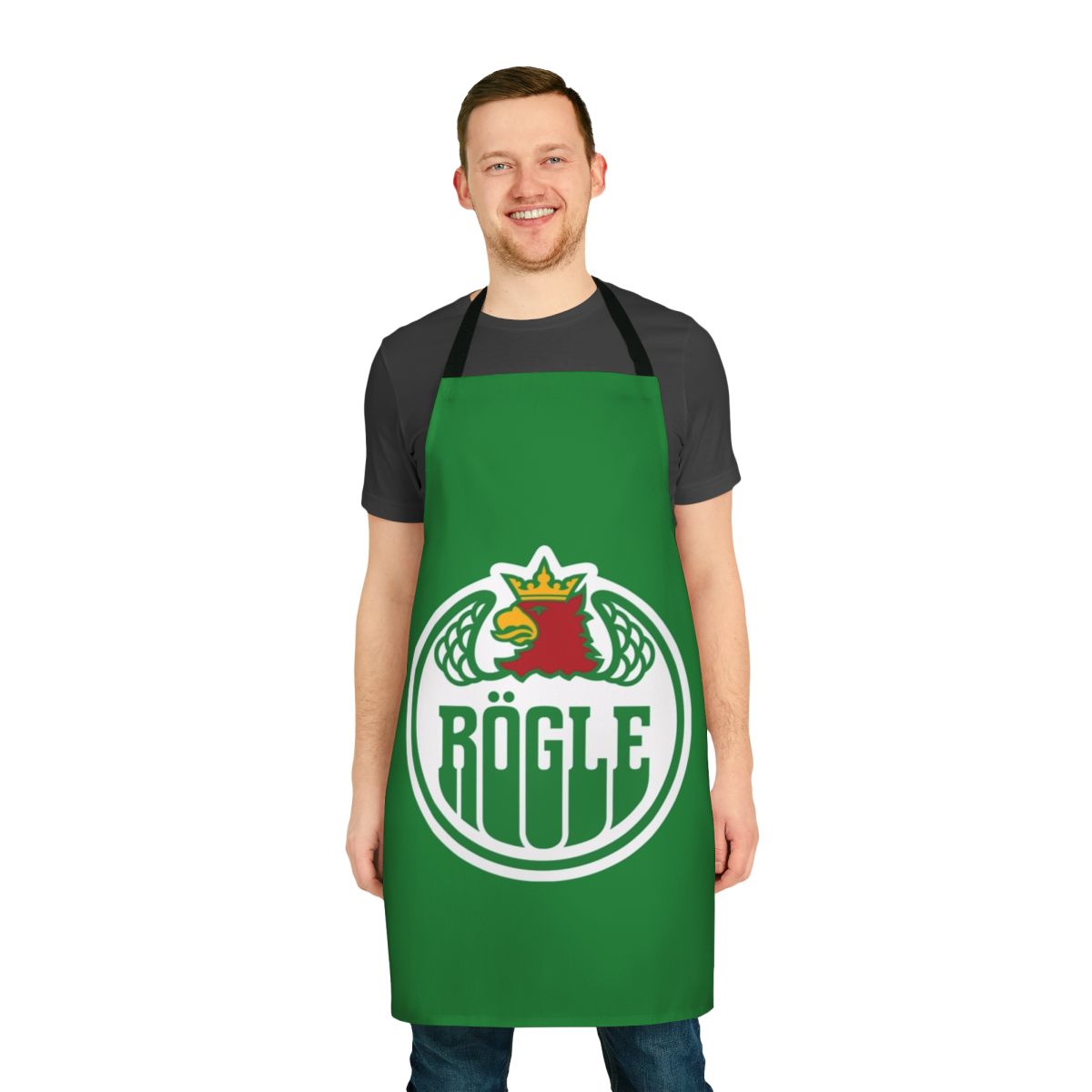 Rögle BK hockey team logo printed on a high-quality kitchen apron