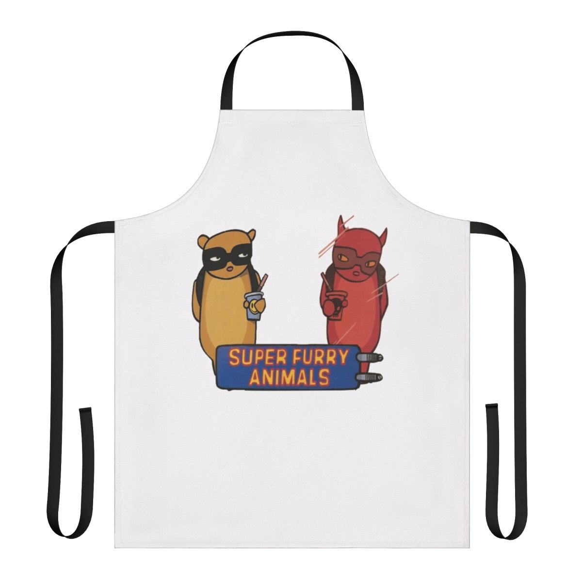 Stylish radiator apron featuring the logo of the popular Welsh alternative band, Super Furry Animals.
