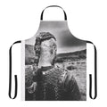 Ragnar Lothbrok-inspired black and white aesthetic apron