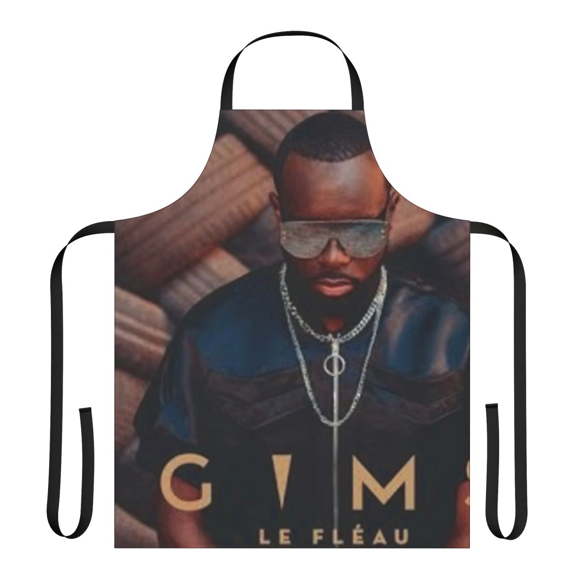 Gims Le Fleau Rap Album Cover Inspired Apron