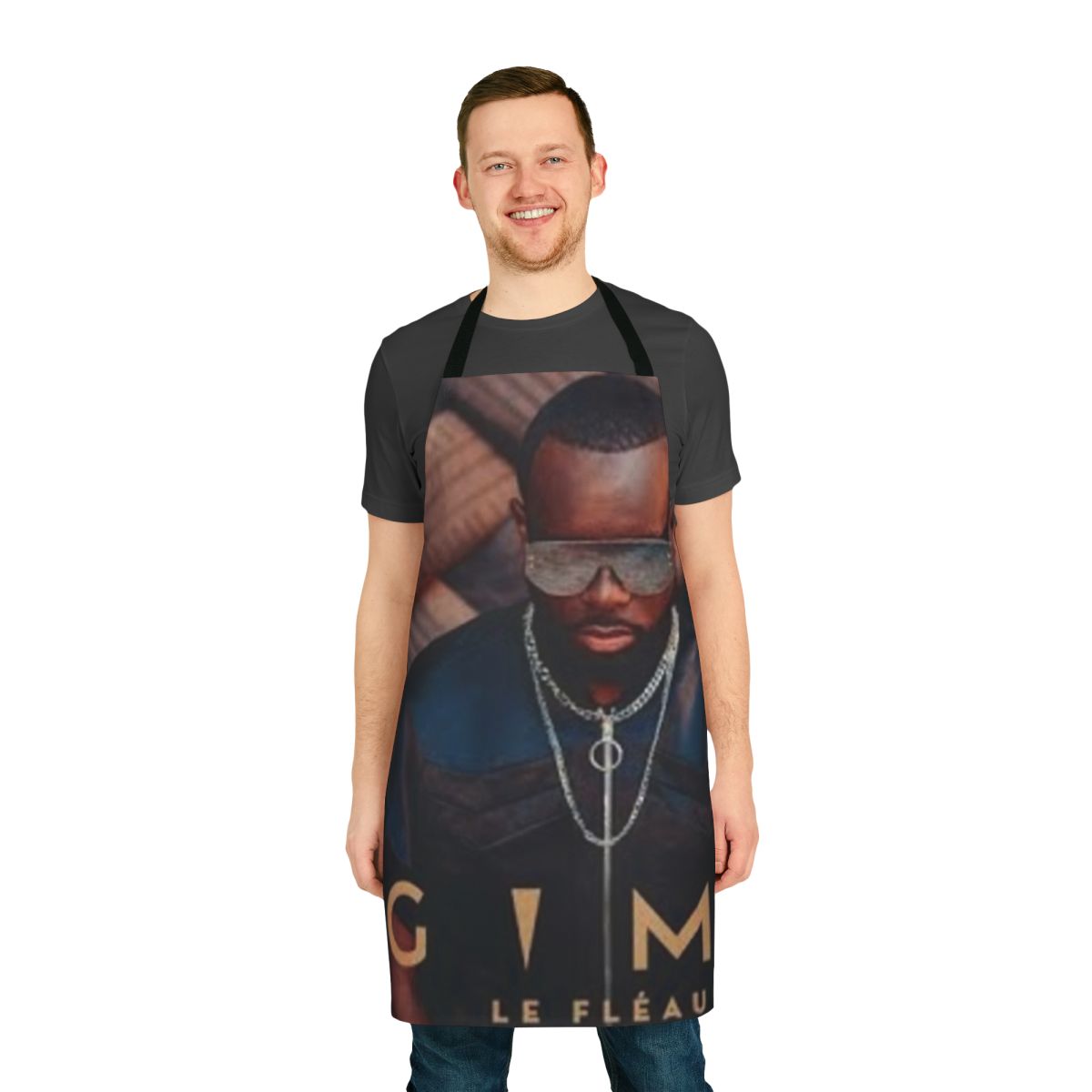 Gims Le Fleau Rap Album Cover Inspired Apron