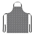 Sleek and subtle black and white apron featuring the iconic image of Supreme Court Justice Ruth Bader Ginsburg.