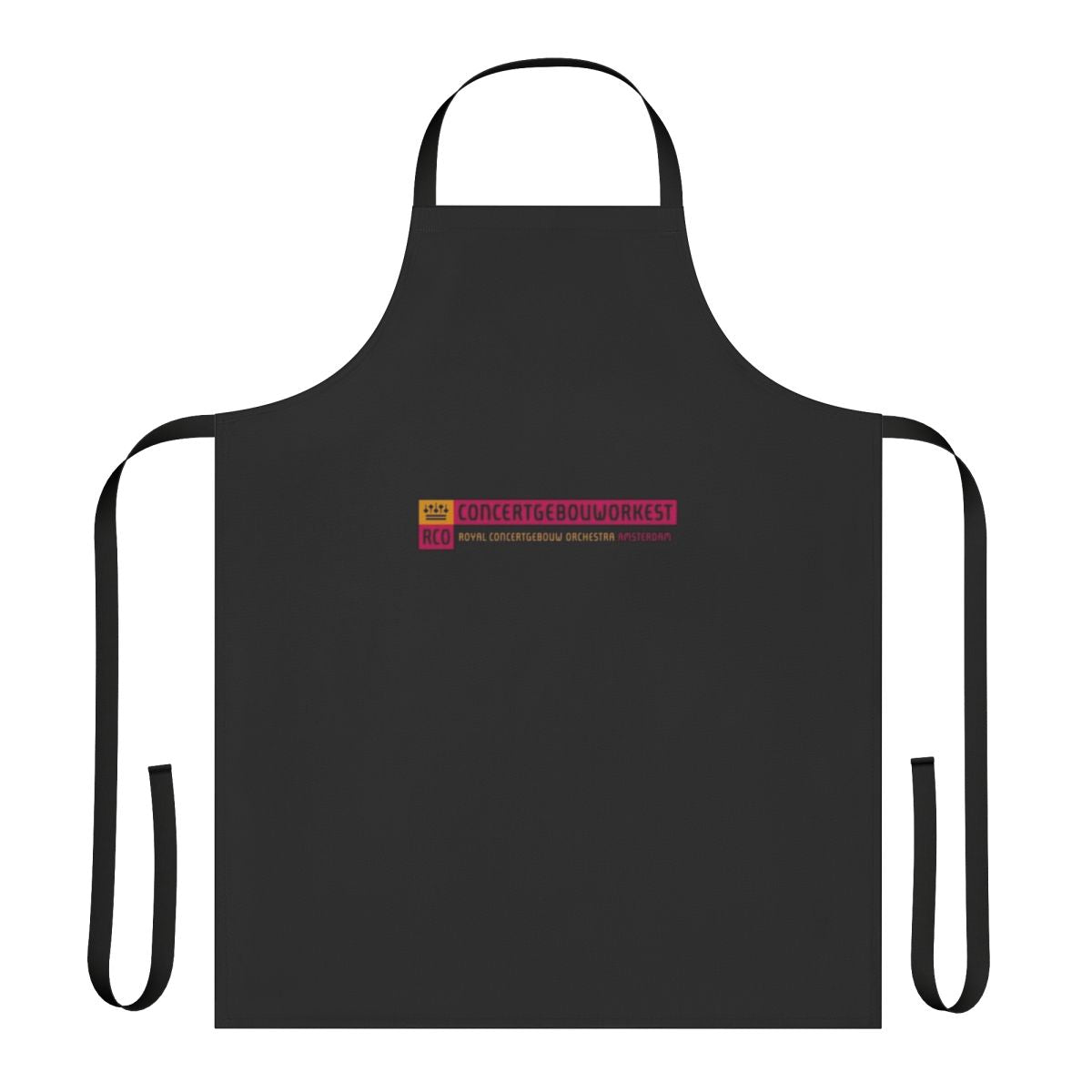 Red apron featuring the iconic Concertgebouw orchestra logo