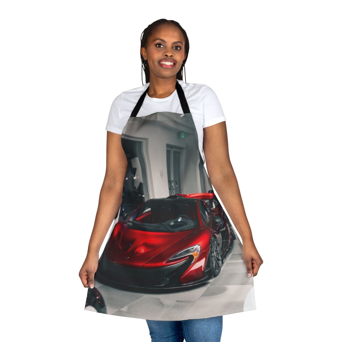 Red apron with Mclaren P1 supercar-inspired design