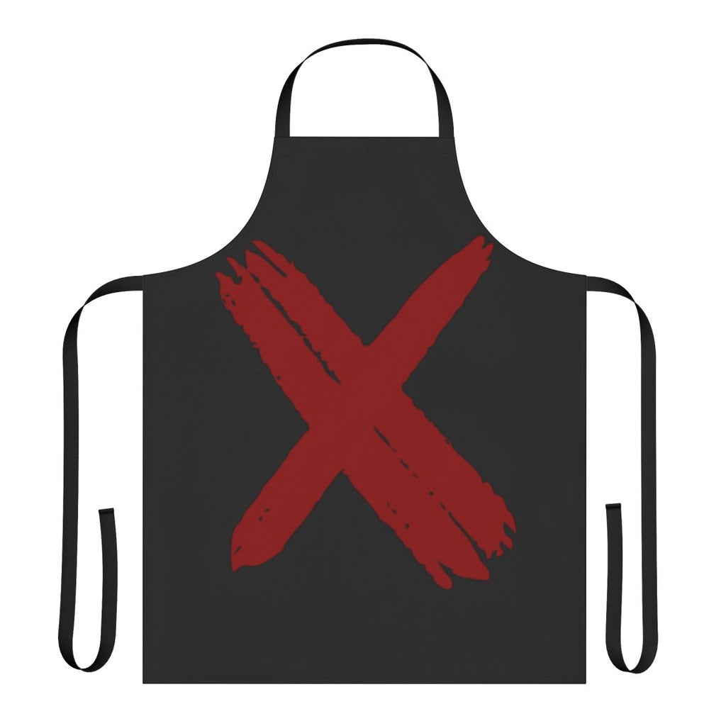 Red cross-inspired apron for healthcare and emergency workers