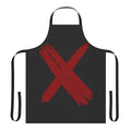 Red cross-inspired apron for healthcare and emergency workers