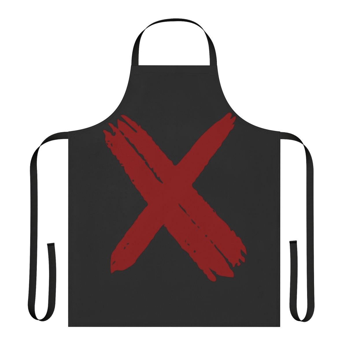 Red cross-inspired apron for healthcare and emergency workers