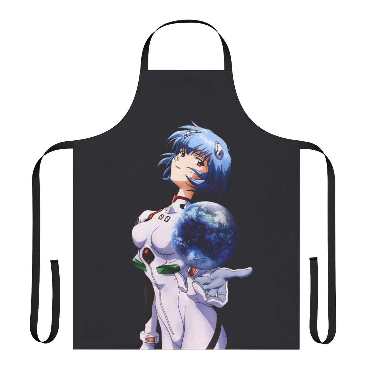 Rei Ayanami inspired apron with Neon Genesis Evangelion design
