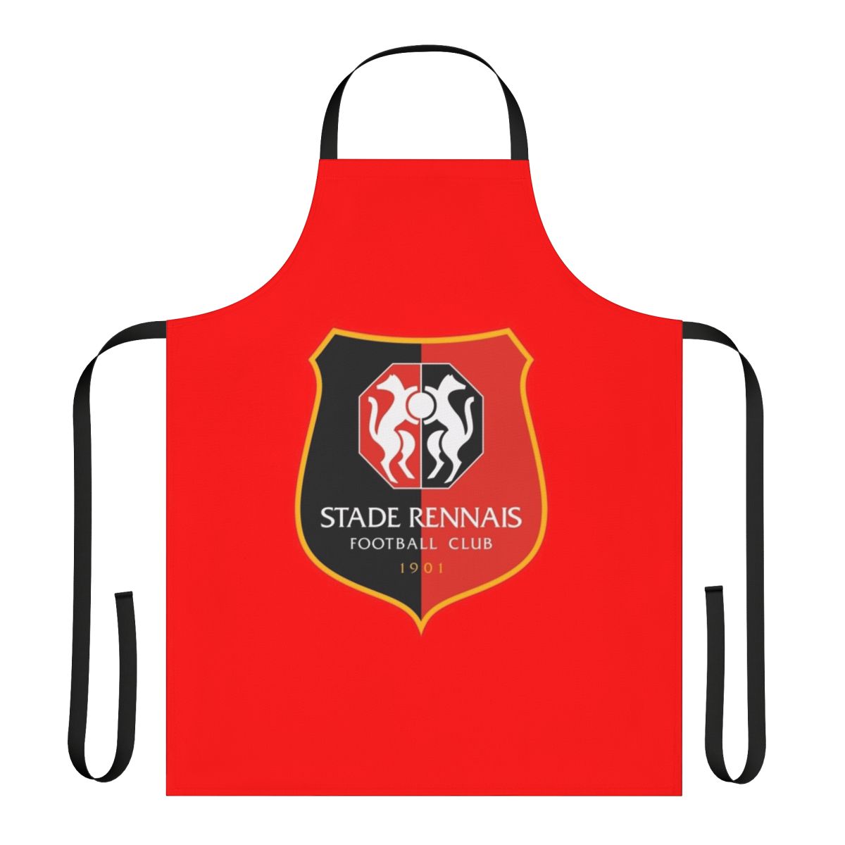 Stade Rennais FC football fan apron with team colors and logo