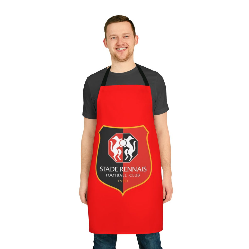 Stade Rennais FC football fan apron with team colors and logo