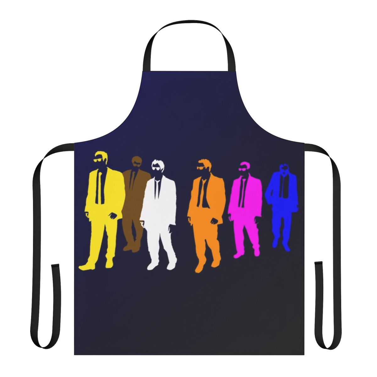 Colorful apron inspired by the iconic film Reservoir Dogs