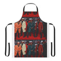 Colorful apron featuring the New Edition spinoff group Bell Biv DeVoe