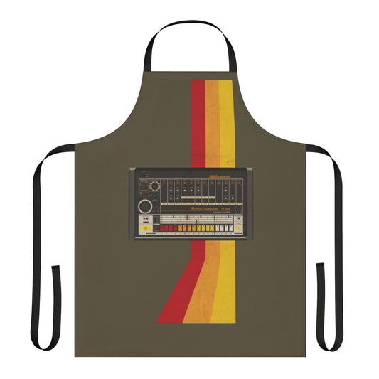 Retro-inspired TR-808 drum machine apron for music enthusiasts