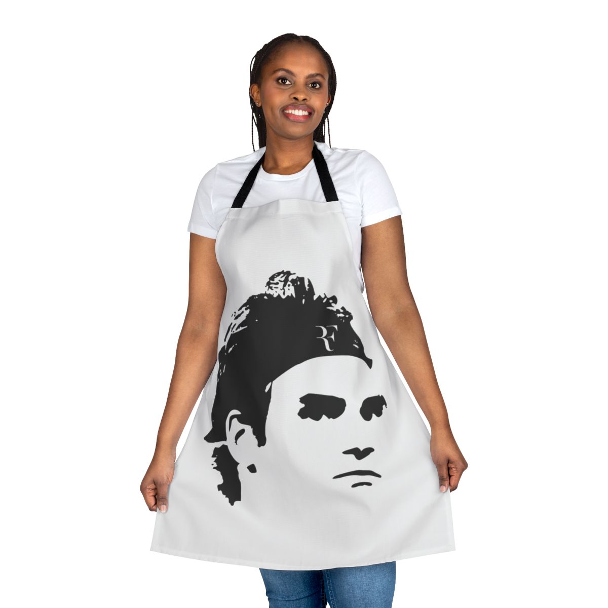 Roger Federer inspired tennis apron with RF logo