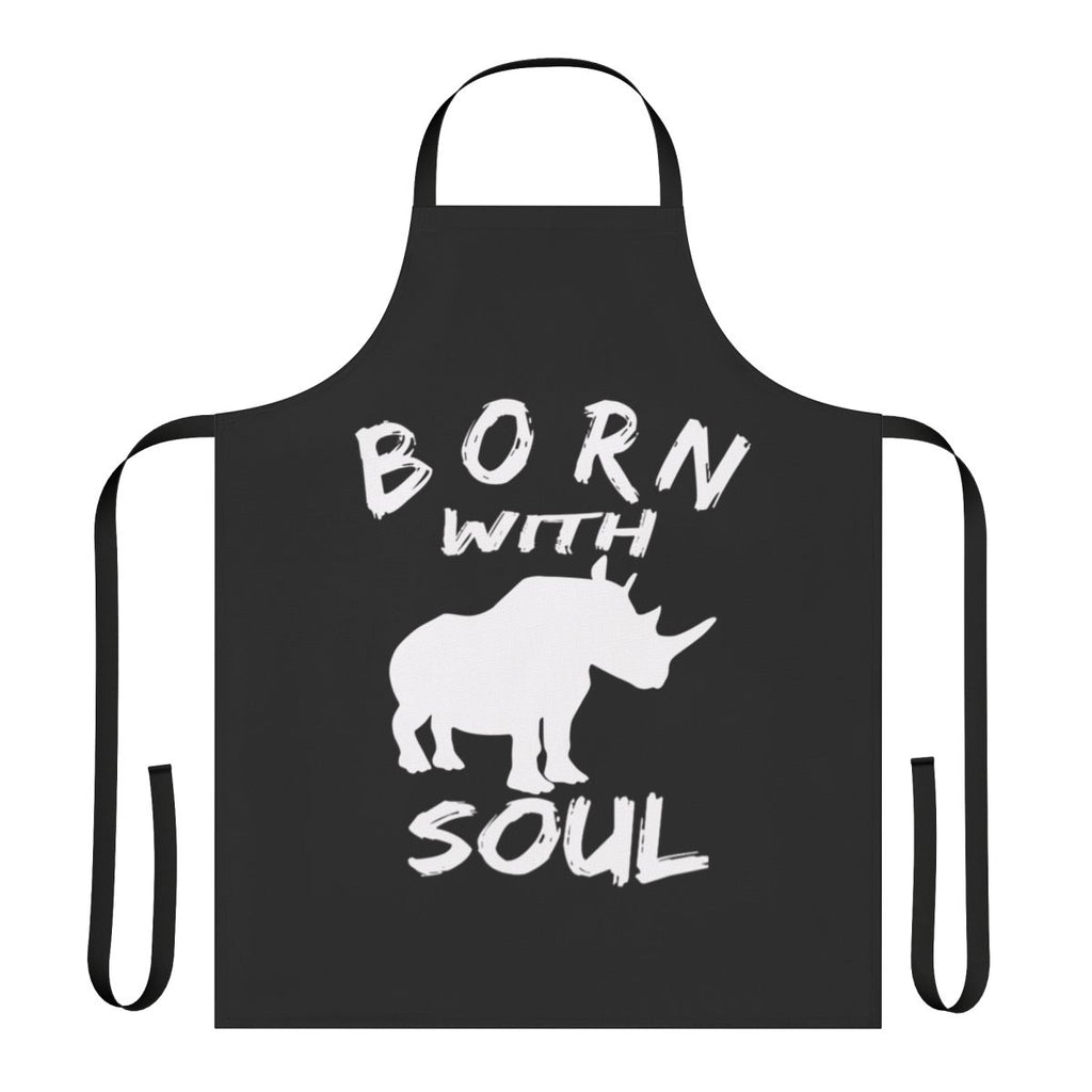 A high-quality apron featuring a rhino design, perfect for hobbies and cooking