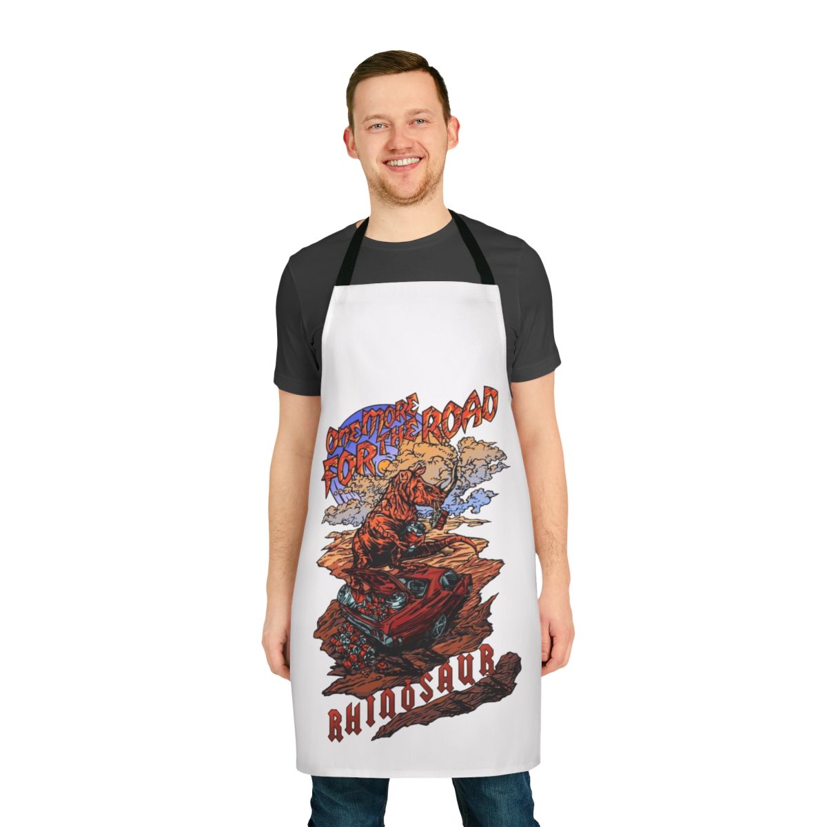 Rhinosaur band inspired apron for musicians and music lovers
